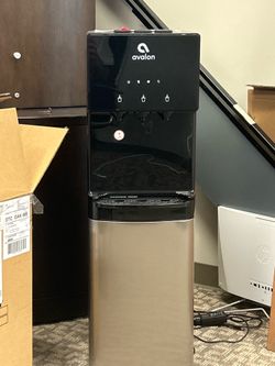 Avalon Bottom Load Water Cooler 3 Temp, Stainless/Black. 41 in