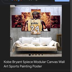 Kobe Bryant 5 piece wall Canvas 
