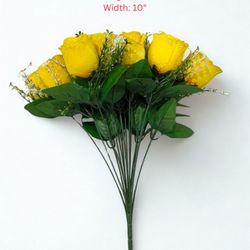 Artificial Flower Bouquet (Yellow Rose)