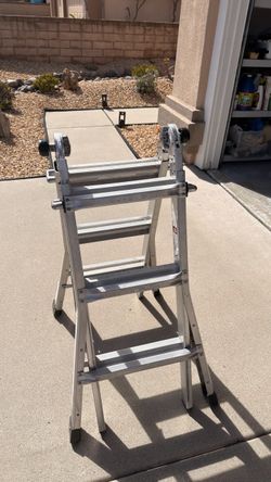 Werner Multi-Position Telescoping Aluminum Ladder – Heavy Duty
