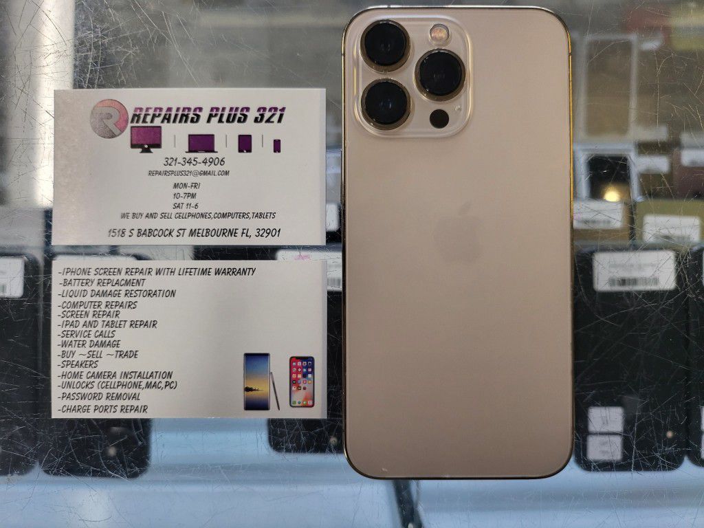 Unlocked Gold iPhone 13 Pro 128gb (We Offer 90 Day Same As Cash Financing)
