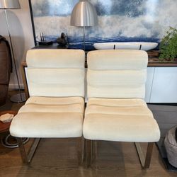 8 MCM Designer Dining Chairs Must Go ASAP! Preview ‘cantilever’ Upholstered 