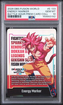 2026 DBS Fusion World Energy Marker #E-133 PSA 10