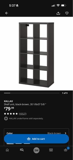 Kallax shelf black