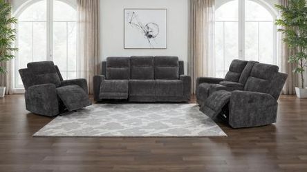 New 2 pc living room set with re to lining sofa and loveseat on sale now don't miss