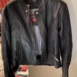 Like New Cortech Leather Woman’s Motorcycle Jacket