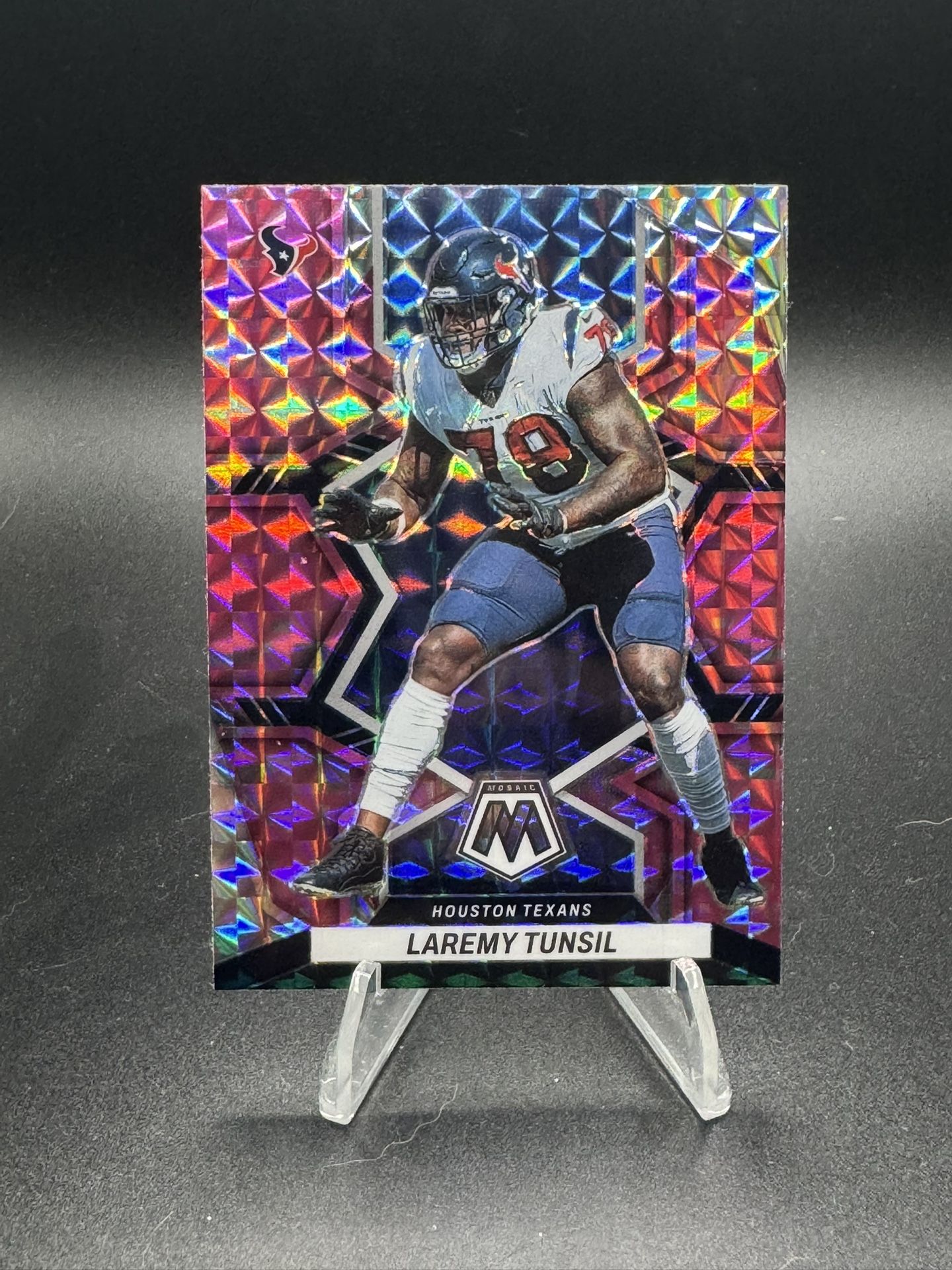 2022 Panini Mosaic - Laremy Tunsil #79 Camo Pink Mosaic Prizm