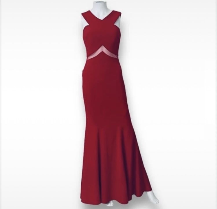 Cachet red long maxi dress