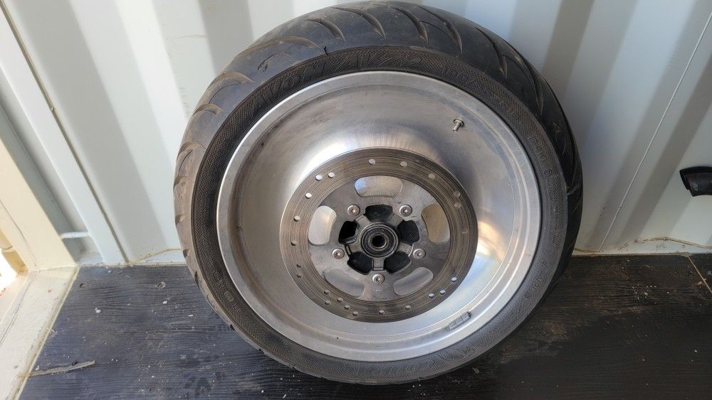 18"x 8" Harley Rear Wheel w/ 180mm tire