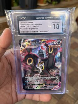 Pokémon TCG Umbreon VMAX 245/184 CGC Gem Mint 10 Japanese holo rare illustrated 