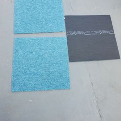 Brand New 60 Pcs blue Carpet Tiles - Total 158.4 Square Foot 