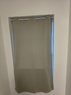 Set of 2 Sage Green Grommet Blackout Curtains