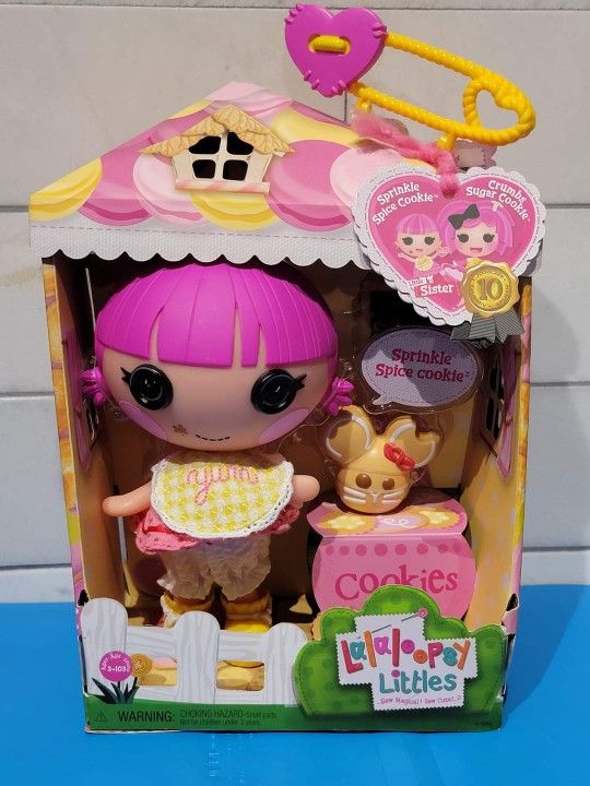 Lalaloopsy Littles Doll Sprinkle Spice Cookie with Pet Cookie Mouse Playset $12 (one available)
