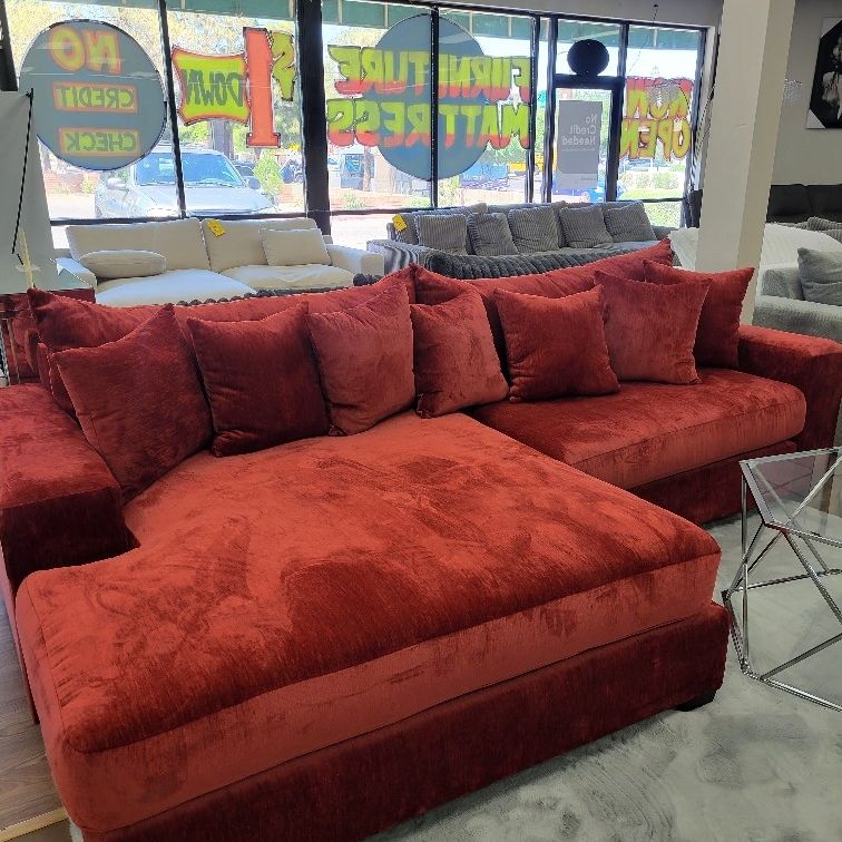 ❤️ New XL Comfy Oversized Living Room Sofa Sectional $1 DOWN