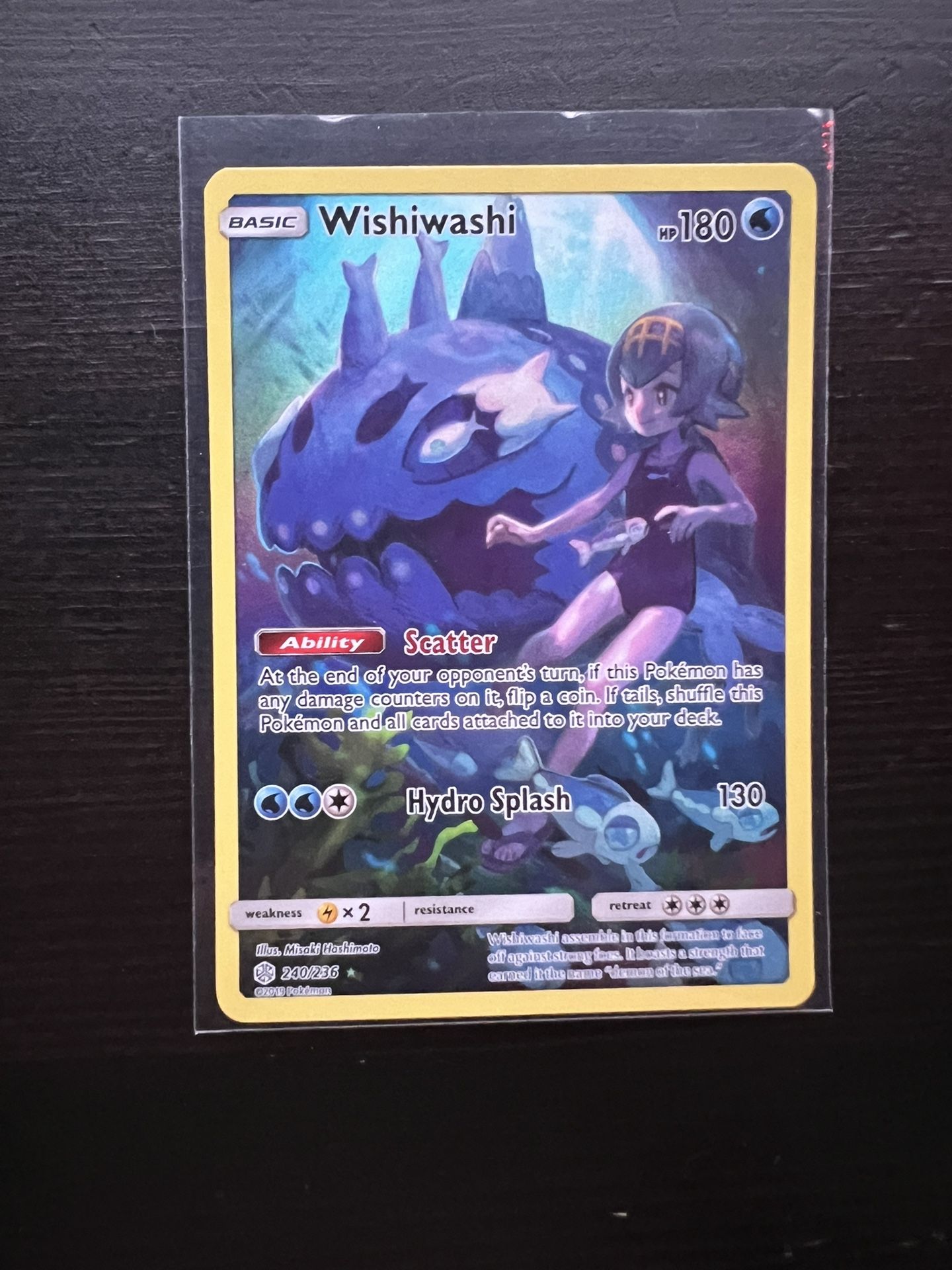 Wishiwashi Secret Rare Pokemon Card