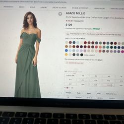 Green Bridesmaid Dress