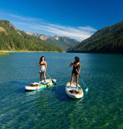 Hyperlite Elevation 10'2" Inflatable Stand Up Paddle Board Package