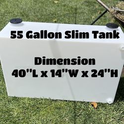 💧 55 Gallon Water Tank – Slim Poly Tank – Mobile Auto Detail / Pressure Washing
