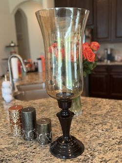 Candle Holder & Pier 1 Candles