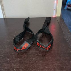 ETHOS Weightlifting Straps – Black/Red