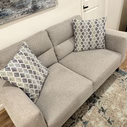 Gray Sofa Barely Used
