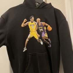 Kobe Bryant number eight versus Kobe Bryant number 24 black hoodie