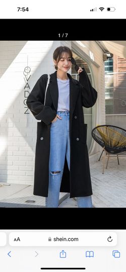 Oversized Double Breasted Coat