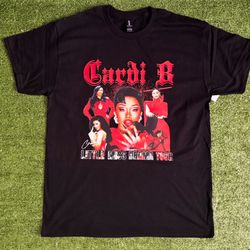 Custom Cardi B Tour Graphic Tees