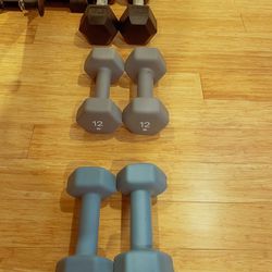 Set Of Dumbell Weights 