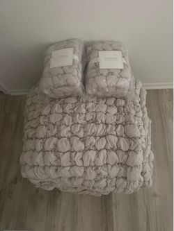 Pottery Barn Teen Pillow Shams & Queen Comforter