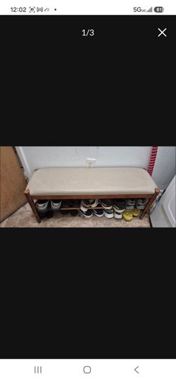 Bamboo 2 tier show bench
