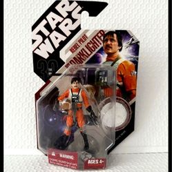 BIGGS DARKLIGHTER REBEL PILOT #14 Star Wars 30th Hasbro 2007 3.5" Figure Coin