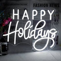 LIKE NEW Happy Holidays Christmas Neon Sign for Wall Decor LED USB Powered Party Home Bedroom Living Room Bar

Color Happy Holidays
Material Acrylic, 