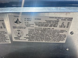 Bosch 36x21 cooktop