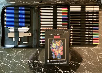 Prina Deluxe 50-Piece Drawing & Sketching Set