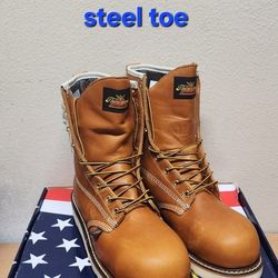 Thorogood Work Boots Sz 9EE Steel Toe 