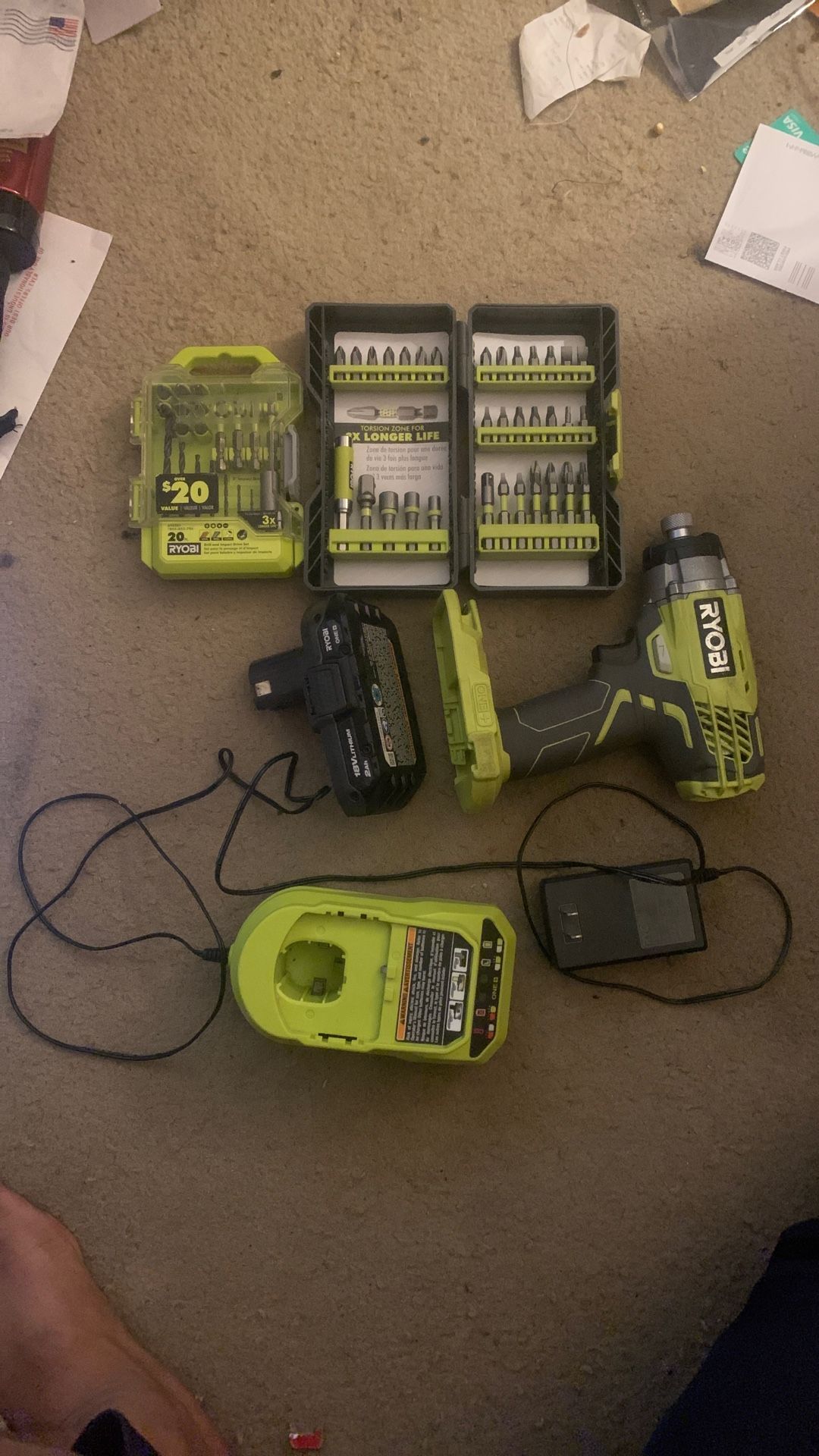 Ryobi Drill Set