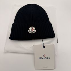 Black Moncler hat/beanie