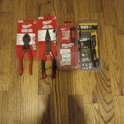 Magnetic Multi Bit Driver, Non Contact Voltage Tester,8"long Nose,  7"diagonal