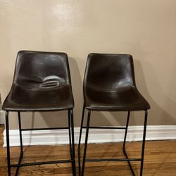 Island Faux Leather Chairs