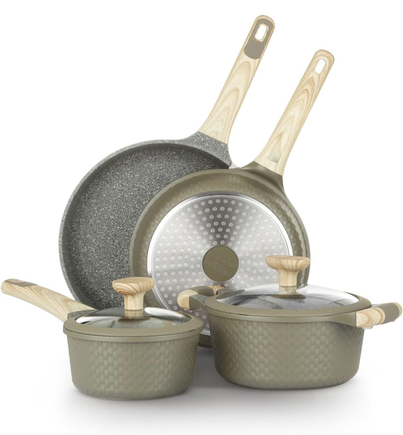 NEW KASANOVA Bambù 6Pc Cookware Set