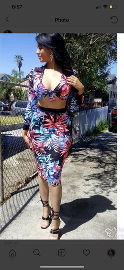 Two piece floral