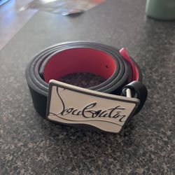 christian louboutin designer belt 