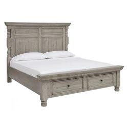 Ashley Furniture Harrastone Queen Storage Bed $360