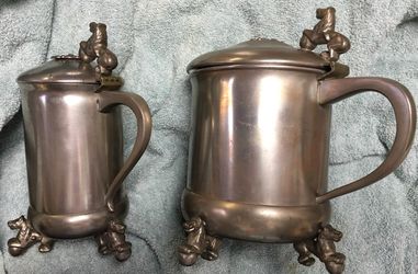 Set of Danish Pewter steins