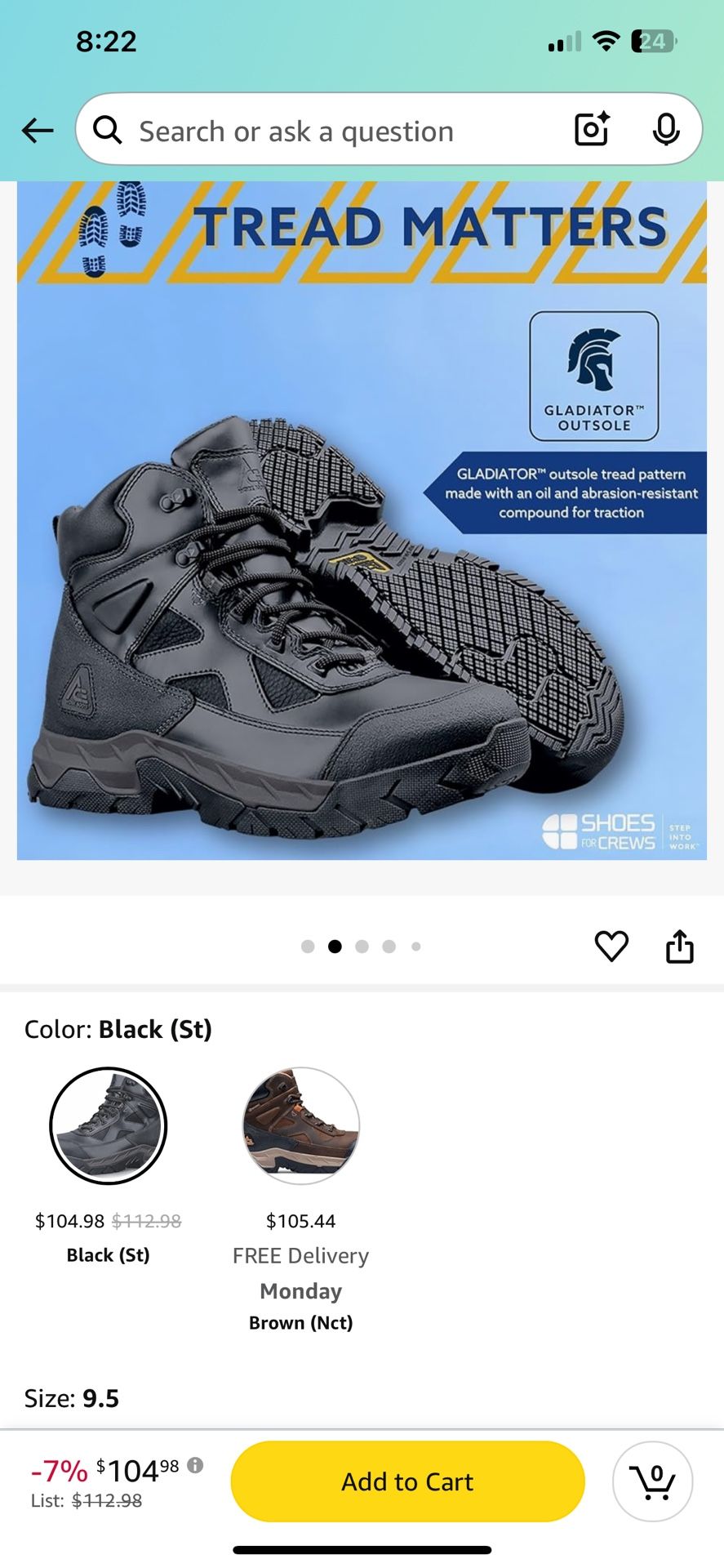 ACE Work Boots Glacier, Men's Steel Toe (ST)