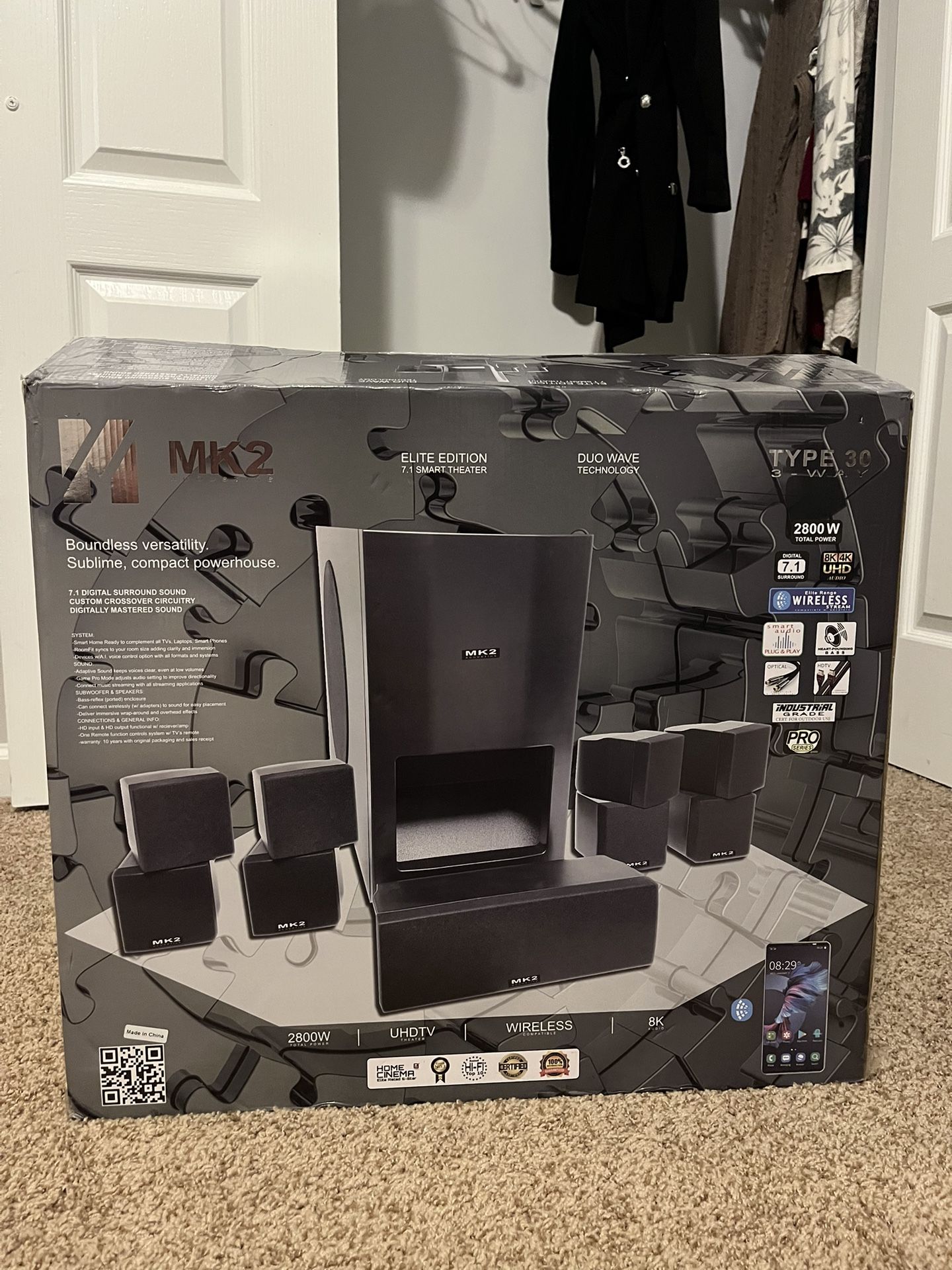 Mk2 type 30 Smart Wireless Ready Indoor Outdoor Complete System(2800 Watts)