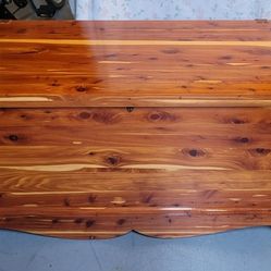 45"W Mid Century 60s Solid Aromatic Cedar Storage Chest Trunk Bench +Tray SHIPS!