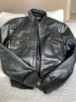 Women's Black leather jacket
