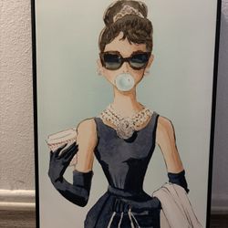 Medium Girl Bubble Painting 